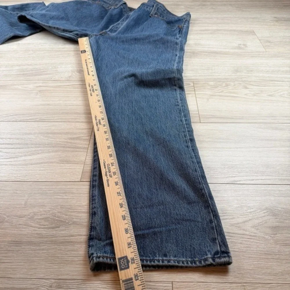 Levis 501 Original Fit Mens Blue Medium Wash Straight Leg Jeans 42x32 00501-0193